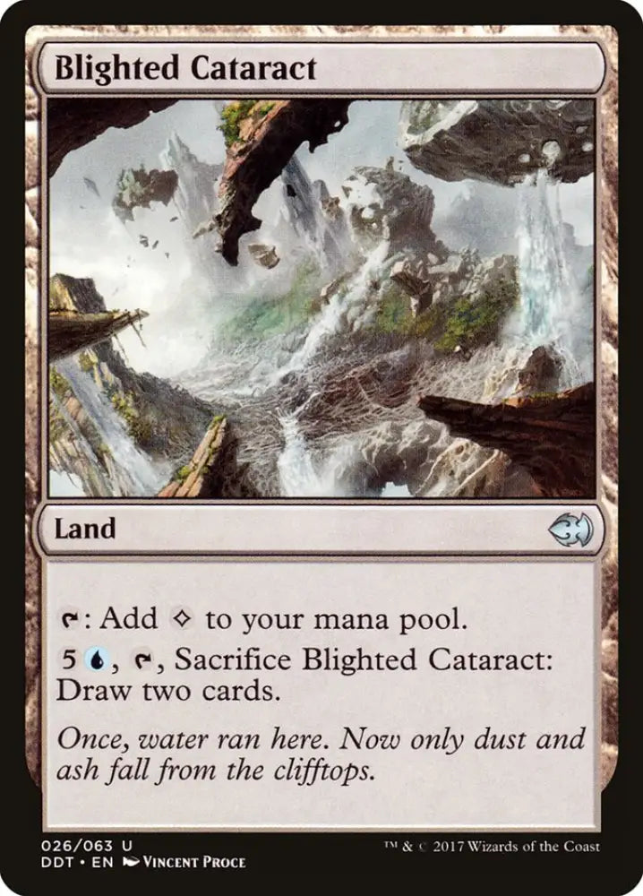Blighted Cataract [Duel Decks: Merfolk vs. Goblins] - MTG Single