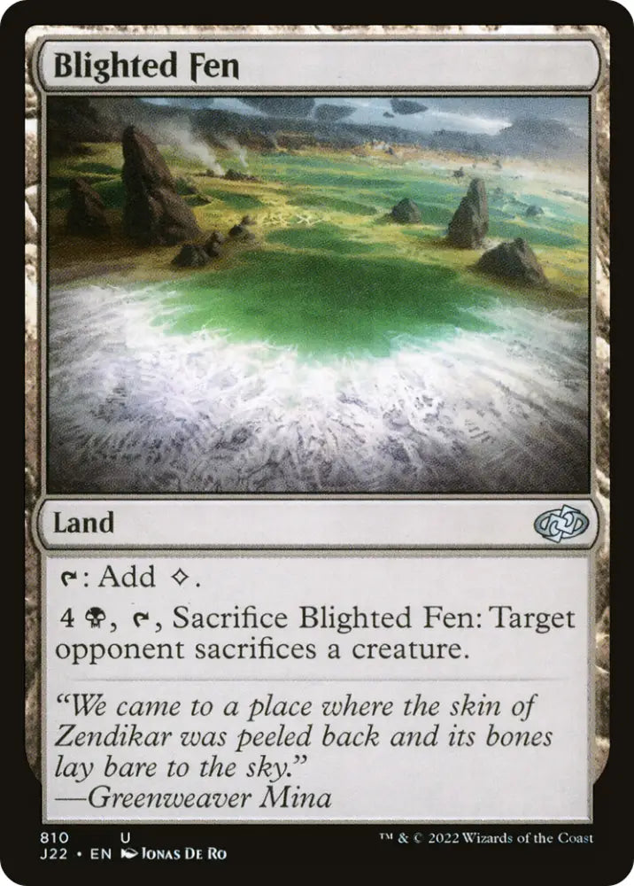 Blighted Fen [Jumpstart 2022] - MTG Single