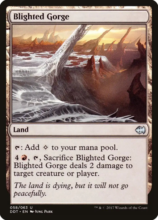 Blighted Gorge [Duel Decks: Merfolk vs. Goblins] - MTG Single
