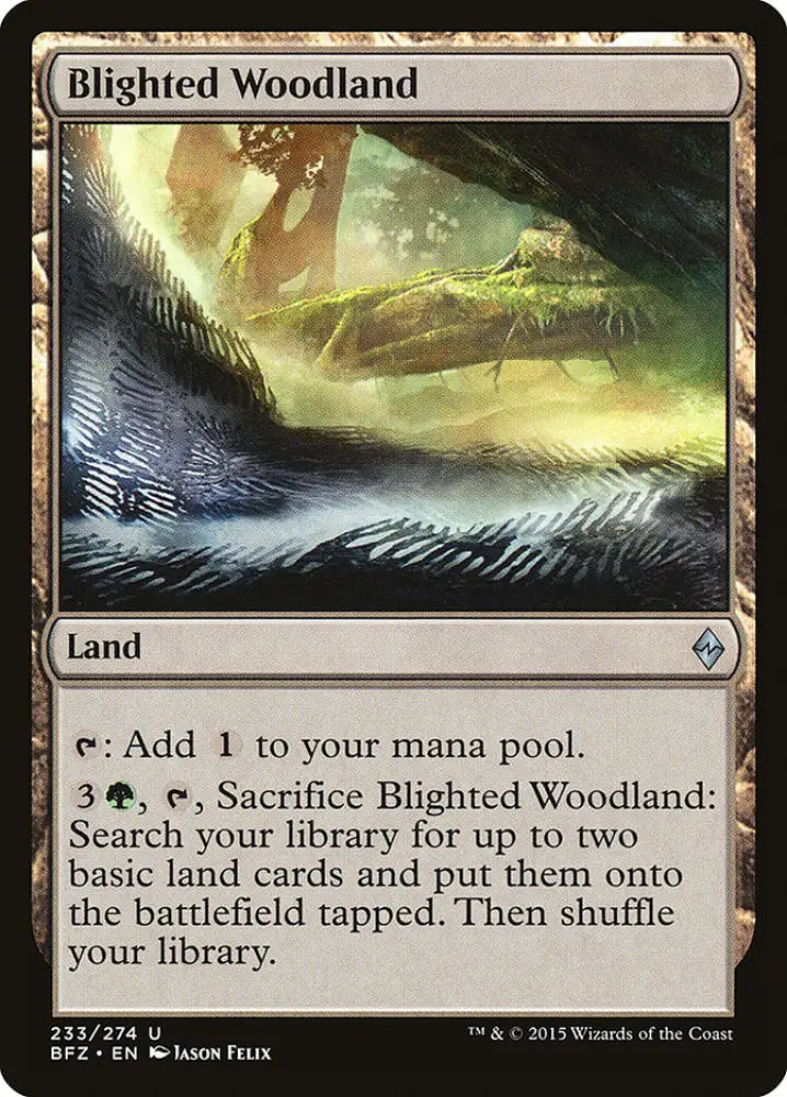 Blighted Woodland [Battle for Zendikar] - MTG Single