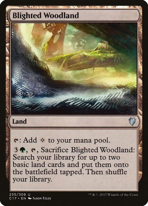 Blighted Woodland [Commander 2017] - MTG Single