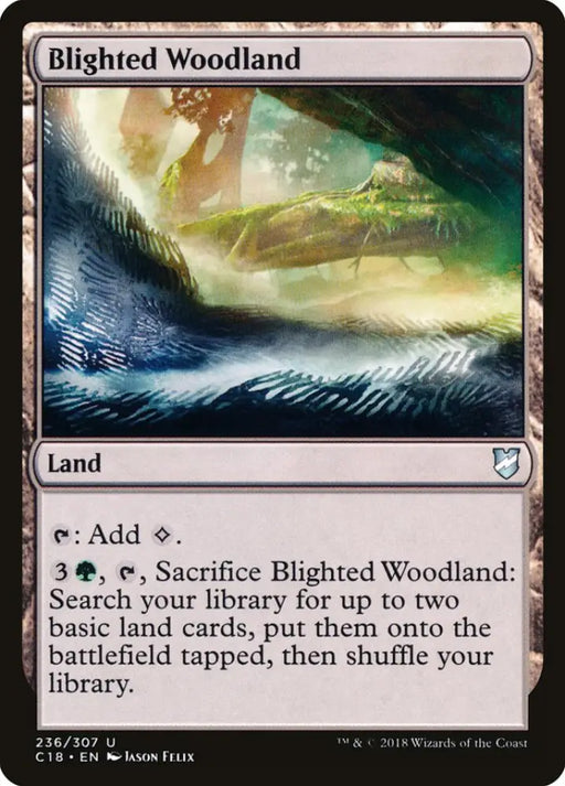 Blighted Woodland [Commander 2018] - MTG Single