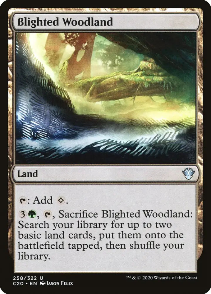 Blighted Woodland [Commander 2020] - MTG Single