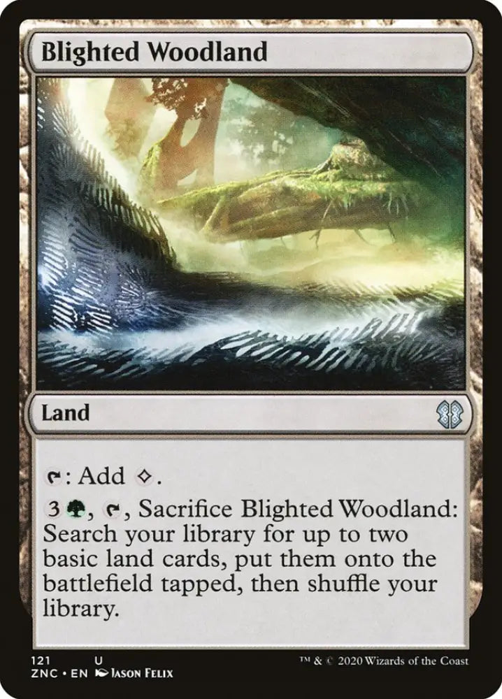 Blighted Woodland [Zendikar Rising Commander] - MTG Single