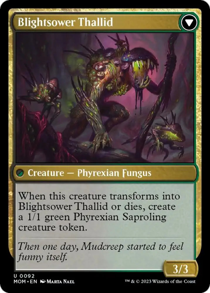 Blightreaper Thallid // Blightsower Thallid [March of the Machine] - MTG Single