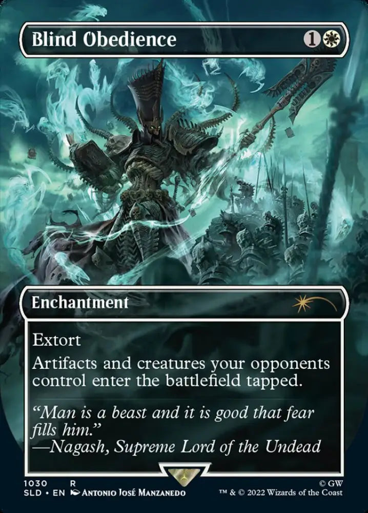 Blind Obedience (Borderless) [Secret Lair Drop Series] - MTG Single