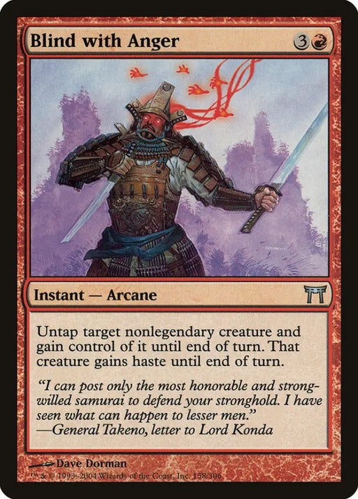 Blind with Anger [Champions of Kamigawa] - MTG Single