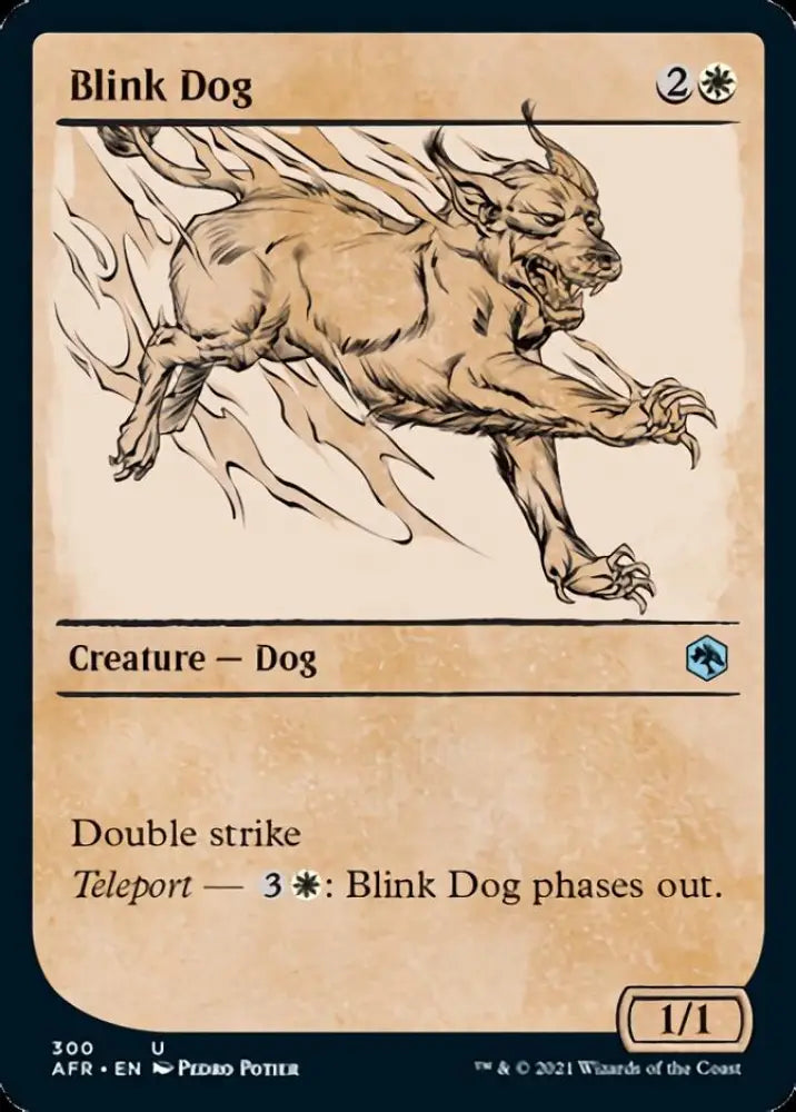 Blink Dog (Showcase) [Dungeons & Dragons: Adventures in the Forgotten Realms] - MTG Single