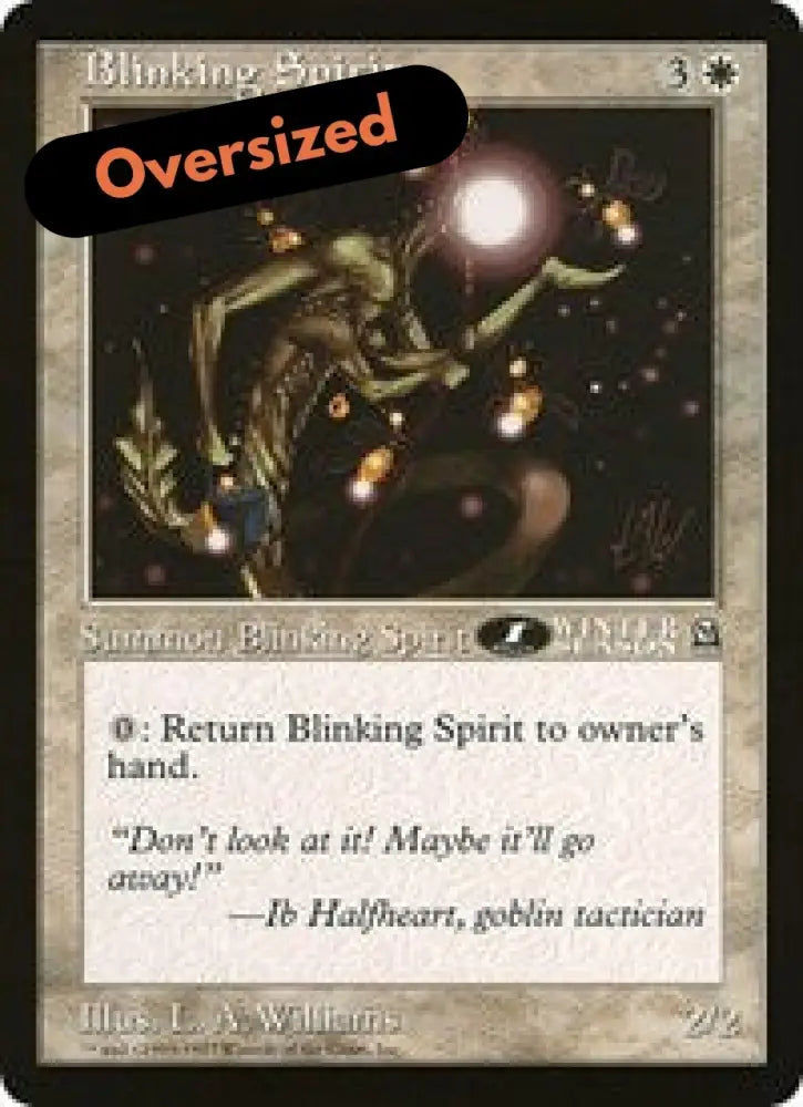 Blinking Spirit (Oversized) [Oversize Cards] - MTG Single