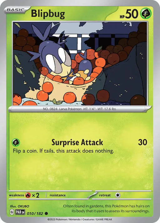 Blipbug (010/182) [Scarlet & Violet: Paradox Rift] - Pokemon Single