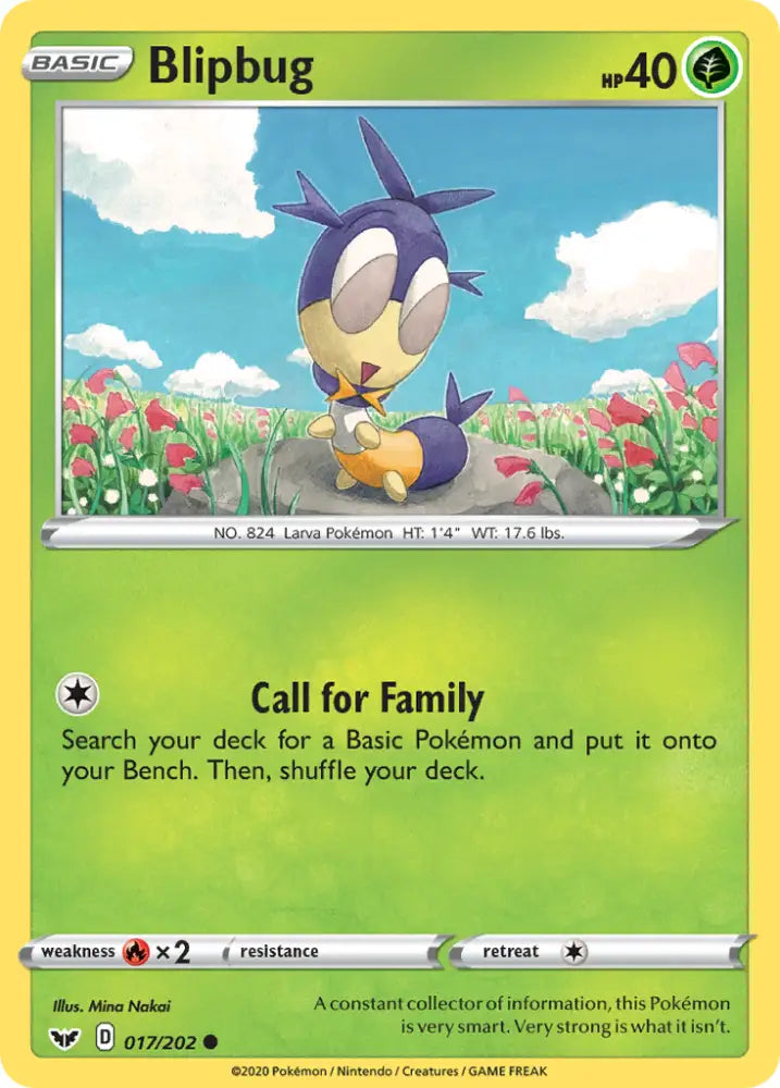 Blipbug (017/202) [Sword & Shield: Base Set] - Pokemon Single