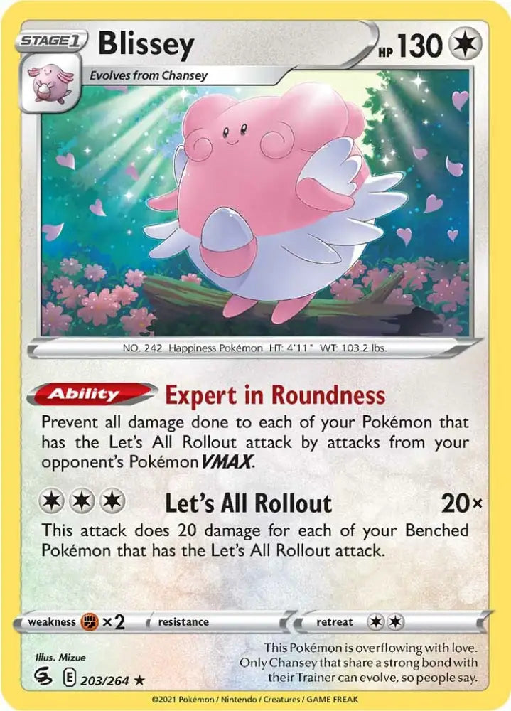 Blissey (203/264) [Sword & Shield: Fusion Strike] - Pokemon Single