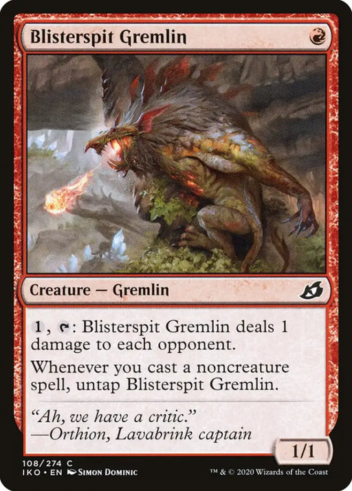 Blisterspit Gremlin [Ikoria: Lair of Behemoths] - MTG Single