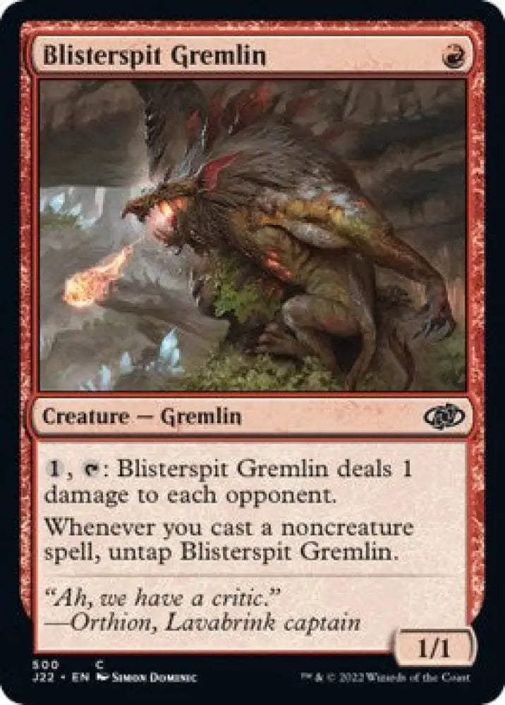 Blisterspit Gremlin [Jumpstart 2022] - MTG Single