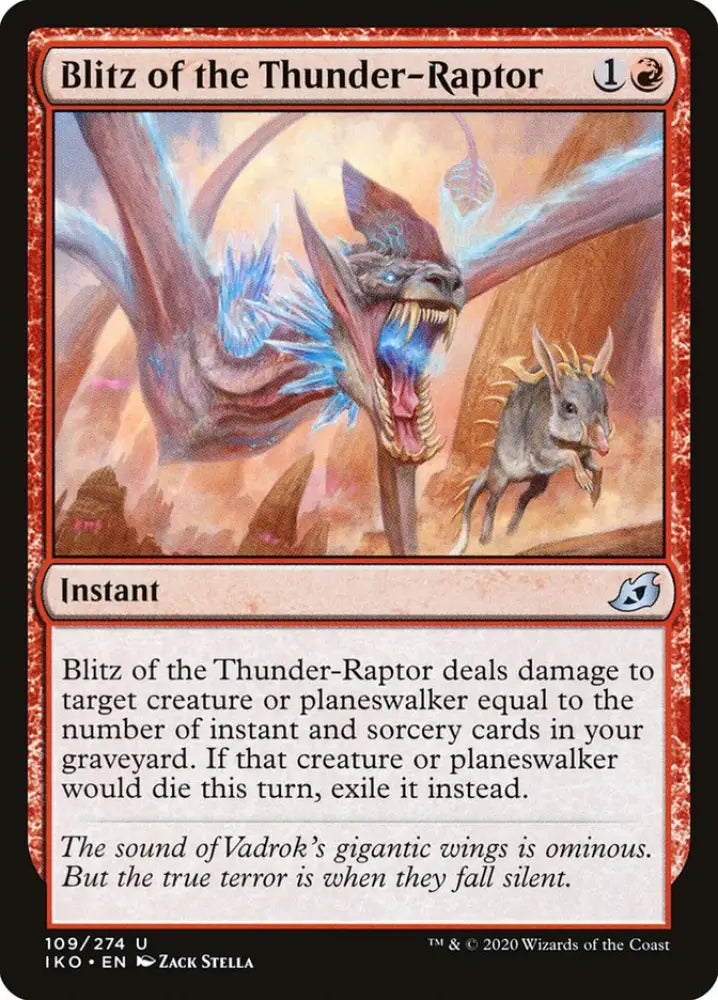 Blitz of the Thunder-Raptor [Ikoria: Lair of Behemoths] - MTG Single