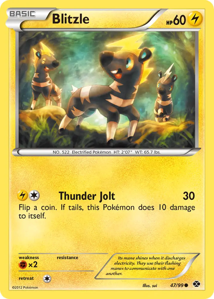 Blitzle (47/99) [Black & White: Next Destinies] - Pokemon Single