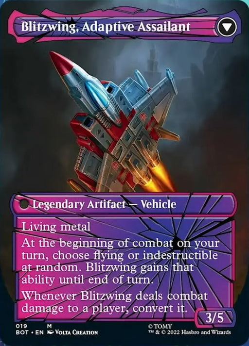 Blitzwing Cruel Tormentor // Blitzwing Adaptive Assailant (Shattered Glass) [Transformers] - MTG Single