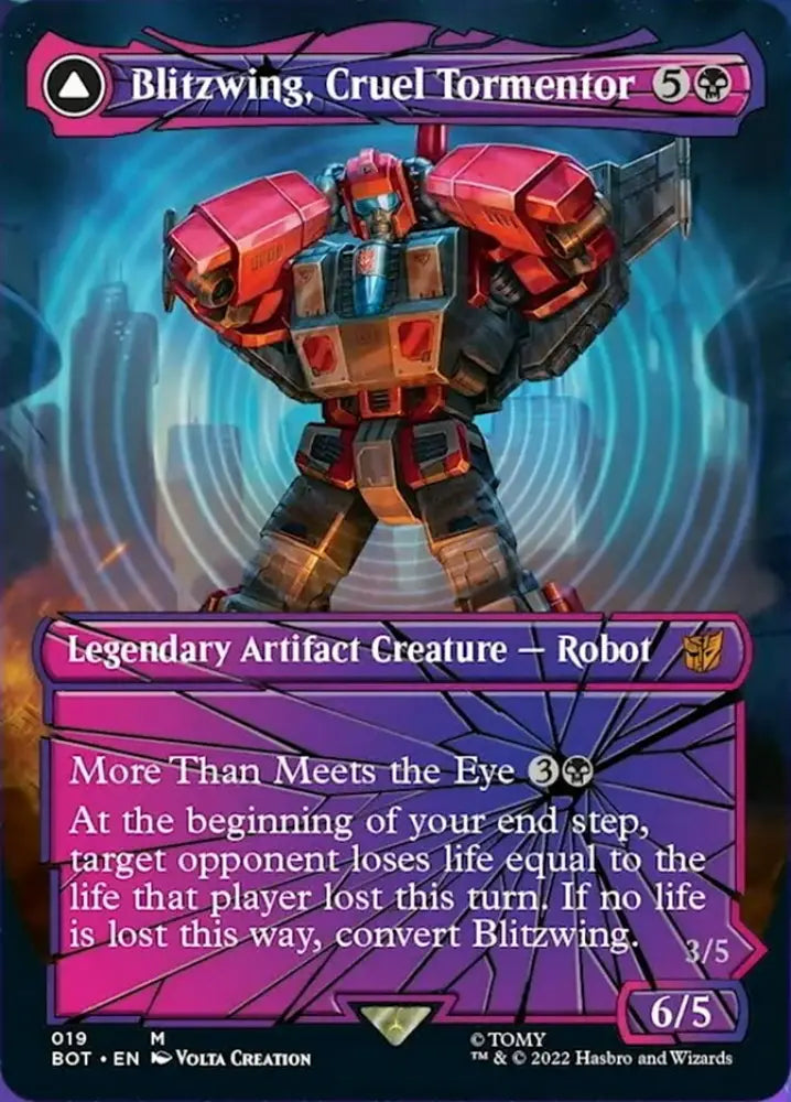 Blitzwing Cruel Tormentor // Blitzwing Adaptive Assailant (Shattered Glass) [Transformers] - MTG Single