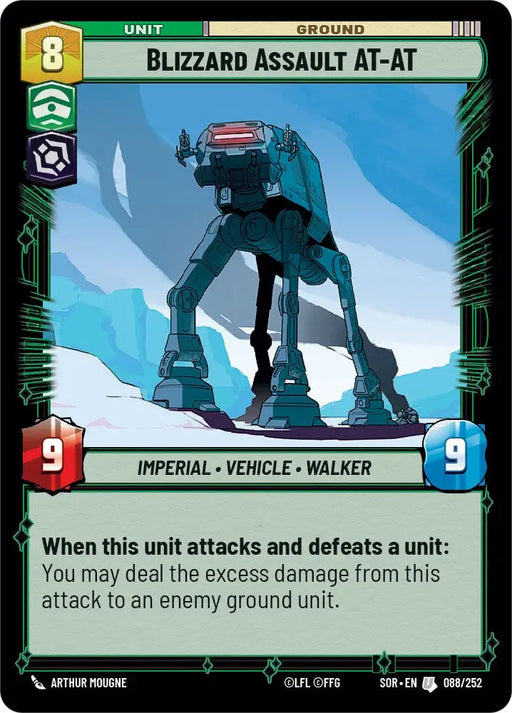 Blizzard Assault AT-AT (088/252) [Spark of Rebellion] - Star Wars: Unlimited Single