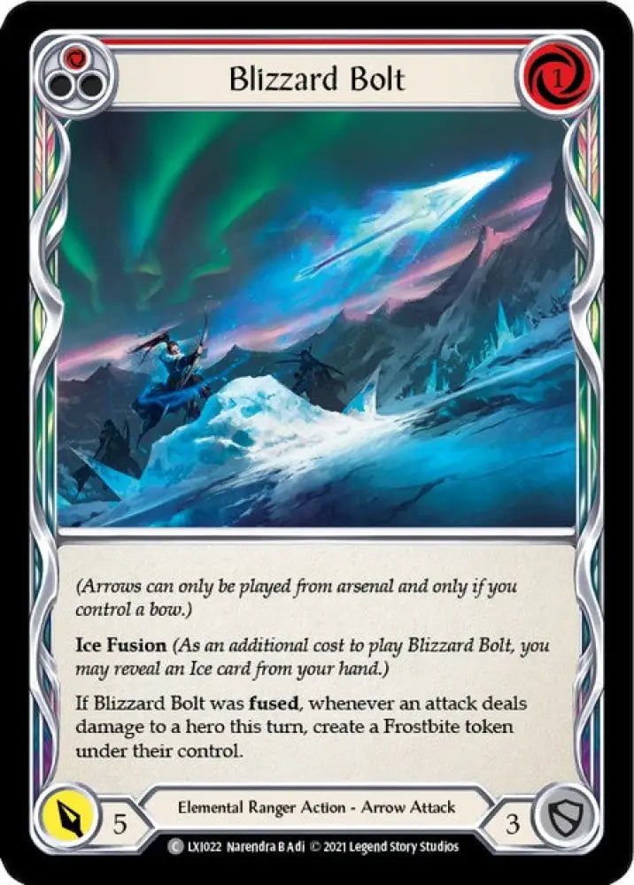Blizzard Bolt (Red) [Tales of Aria Blitz Deck] 1st Edition Normal - Flesh And Blood Single