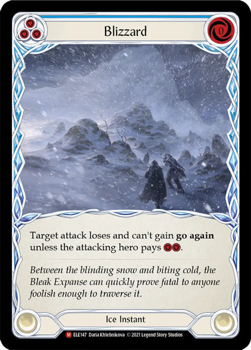 Blizzard [Tales of Aria 1st Edition] 1st Edition Rainbow Foil - Flesh And Blood Single