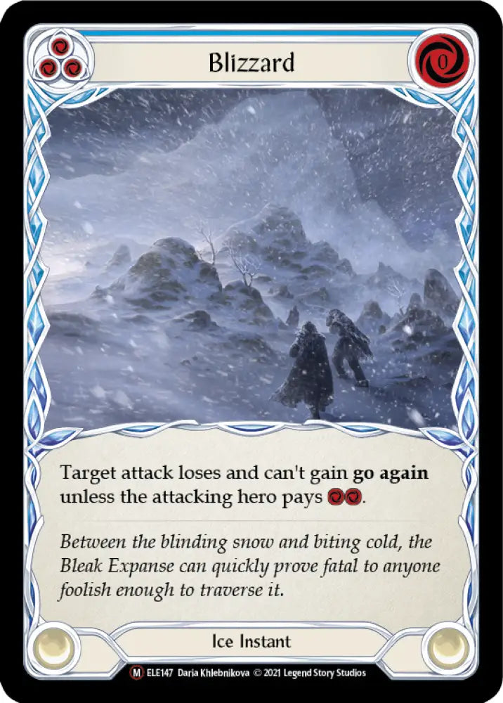 Blizzard [Tales of Aria Unlimited] Unlimited Rainbow Foil - Flesh And Blood Single
