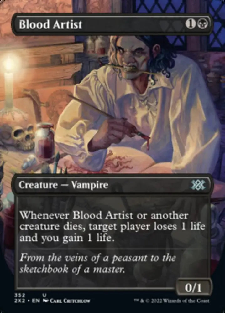 Blood Artist (Borderless Alternate Art) [Double Masters 2022] - MTG Single
