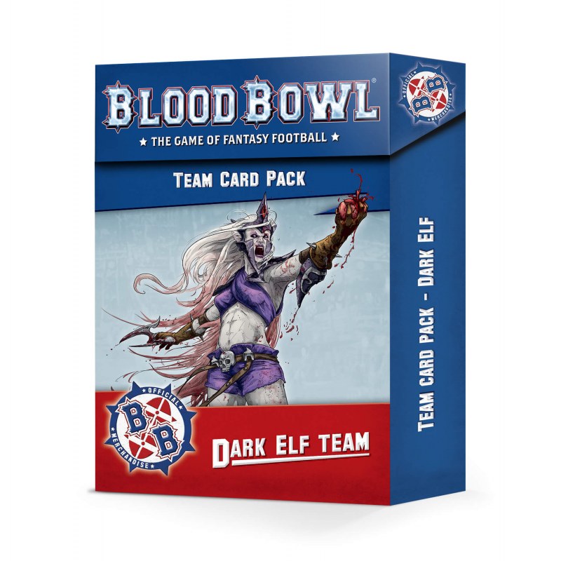 BLOOD BOWL - PACK DE CARTES DE L'ÉQUIPE DES ELFES NOIRS (FR)