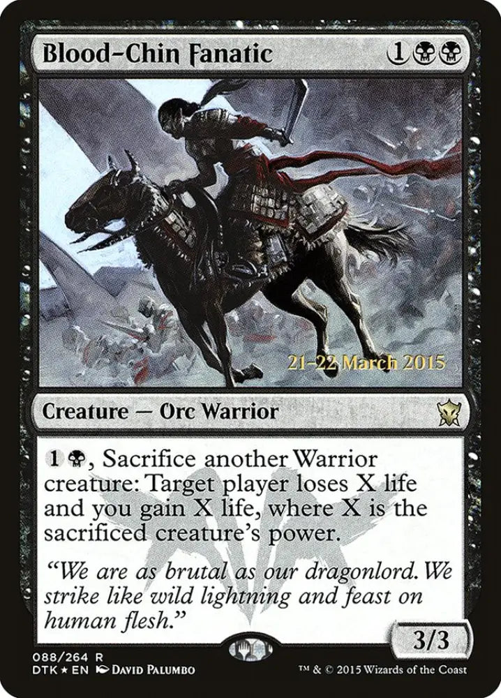 Blood-Chin Fanatic [Dragons of Tarkir Prerelease Promos] - MTG Single