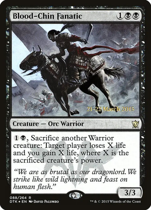 Blood-Chin Fanatic [Dragons of Tarkir Prerelease Promos] - MTG Single