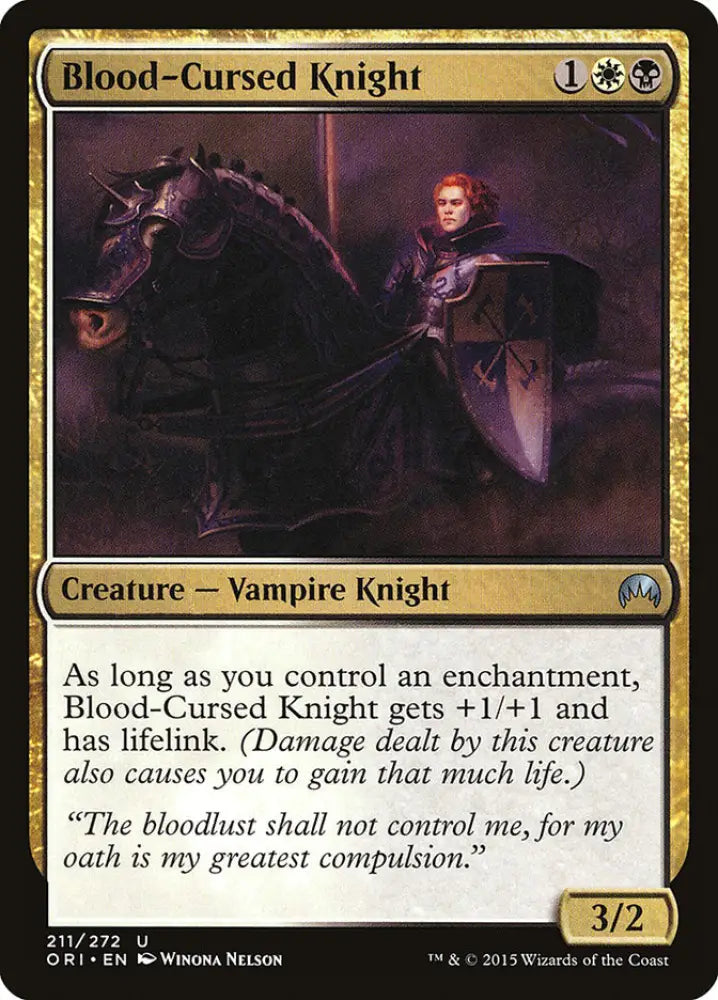 Blood-Cursed Knight [Magic Origins] - MTG Single