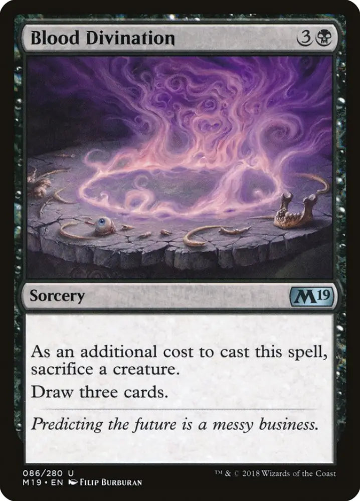 Blood Divination [Core Set 2019] - MTG Single
