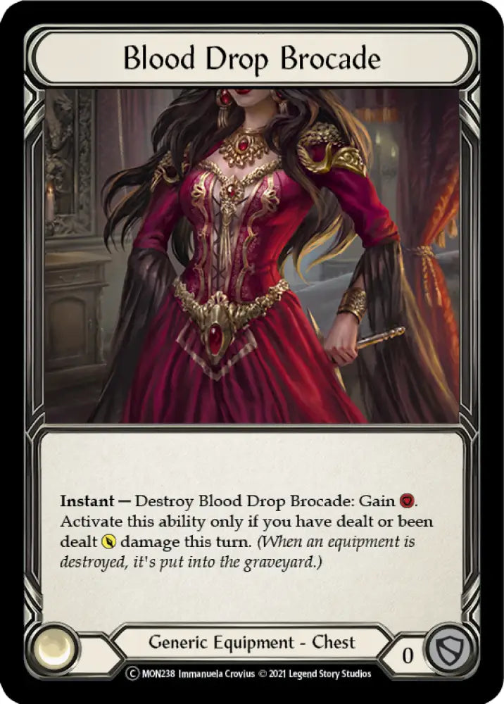Blood Drop Brocade [Monarch Unlimited] Unlimited Rainbow Foil - Flesh And Blood Single
