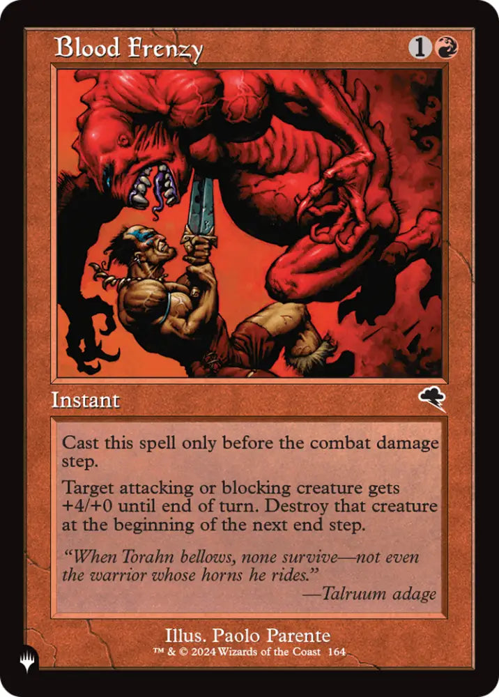 Blood Frenzy [The List] - MTG Single