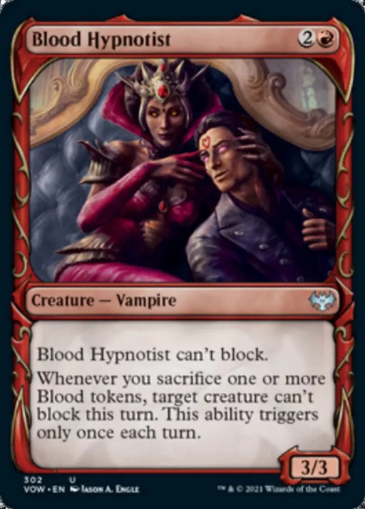 Blood Hypnotist (Showcase Fang Frame) [Innistrad: Crimson Vow] - MTG Single