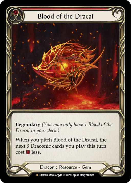 Blood of the Dracai [Uprising] Cold Foil - Flesh And Blood Single