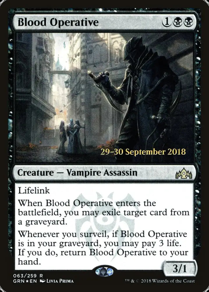 Blood Operative [Guilds of Ravnica Prerelease Promos] - MTG Single