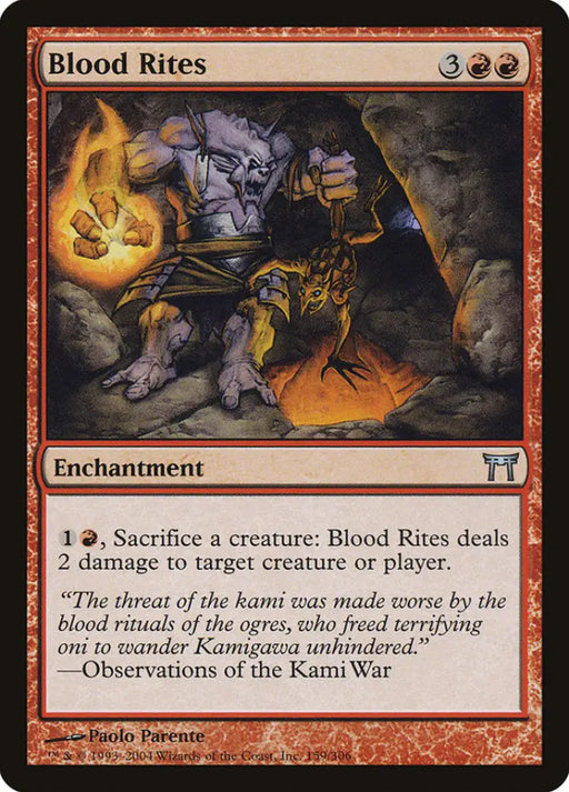 Blood Rites [Champions of Kamigawa] - MTG Single