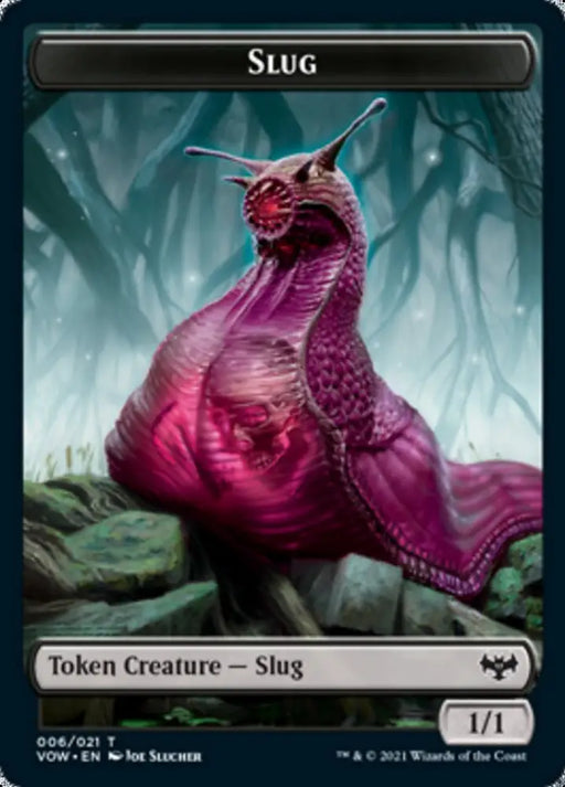 Blood // Slug Double-Sided Token [Innistrad: Crimson Vow Tokens] - MTG Single