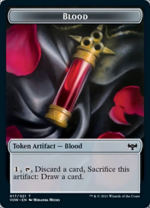 Blood // Slug Double-Sided Token [Innistrad: Crimson Vow Tokens] - MTG Single