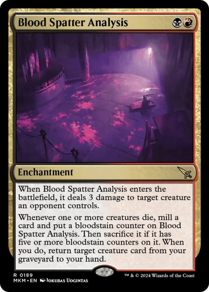 Blood Spatter Analysis [Murders at Karlov Manor] - MTG Single
