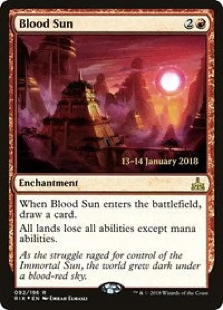 Blood Sun (92) [Prerelease Cards]