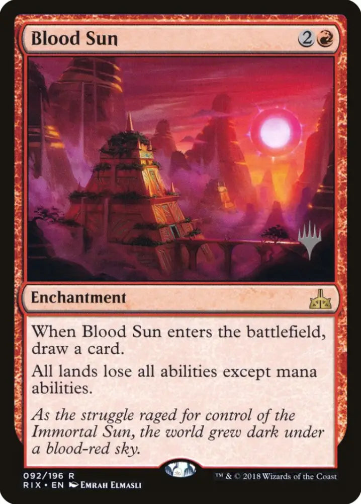 Blood Sun (Promo Pack) [Rivals of Ixalan Promos] - MTG Single