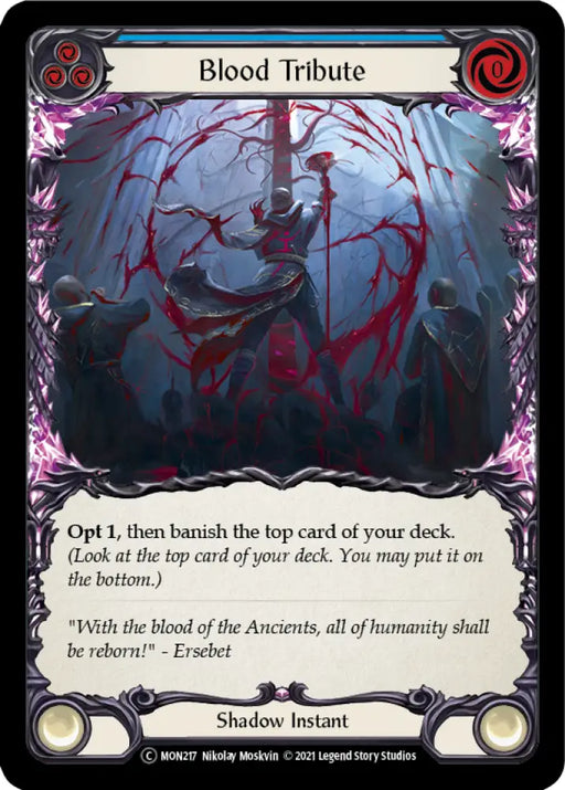 Blood Tribute (Blue) [Monarch Unlimited] Unlimited Normal - Flesh And Blood Single