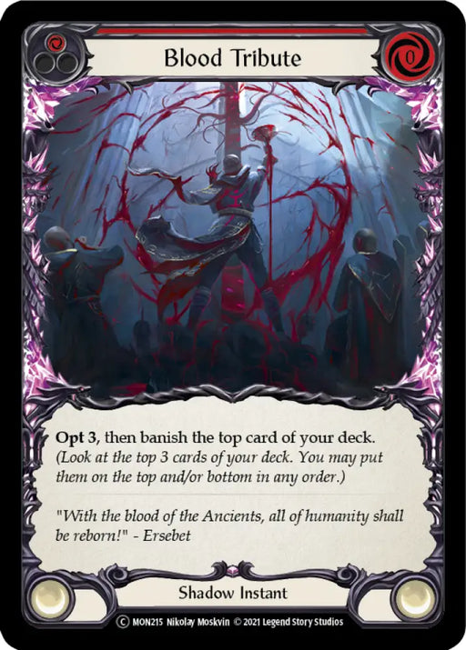 Blood Tribute (Red) [Monarch Unlimited] Unlimited Normal - Flesh And Blood Single