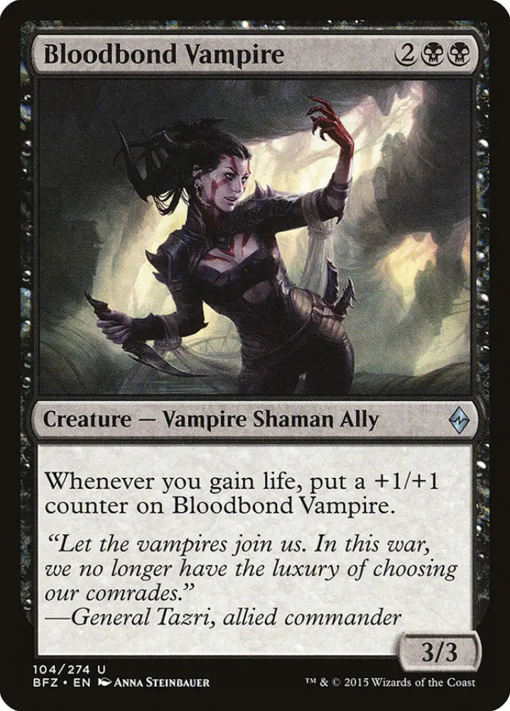 Bloodbond Vampire [Battle for Zendikar] - MTG Single