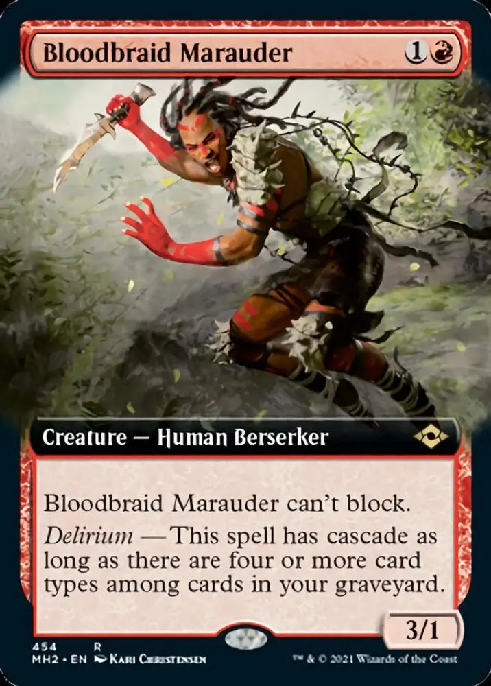 Bloodbraid Marauder (Extended Art) [Modern Horizons 2] - MTG Single