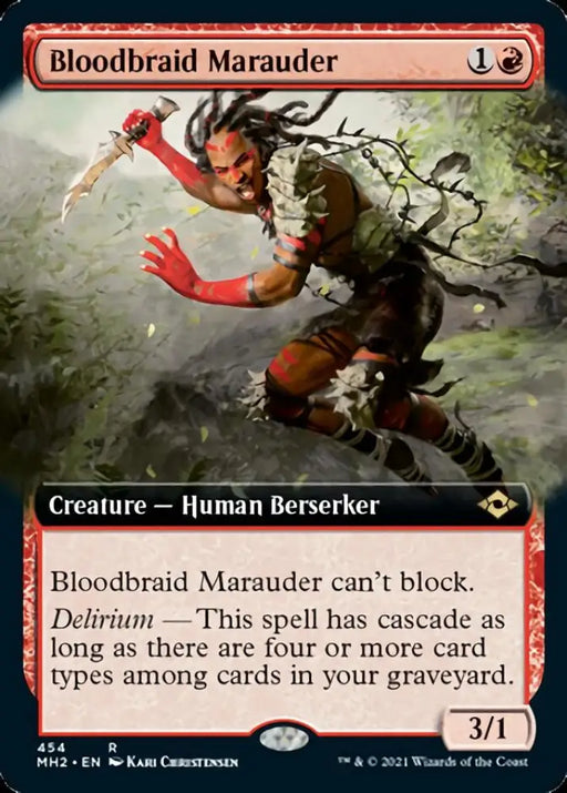 Bloodbraid Marauder (Extended Art) [Modern Horizons 2] - MTG Single