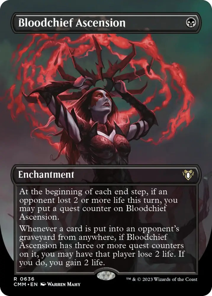 Bloodchief Ascension (Borderless Alternate Art) [Commander Masters] - MTG Single