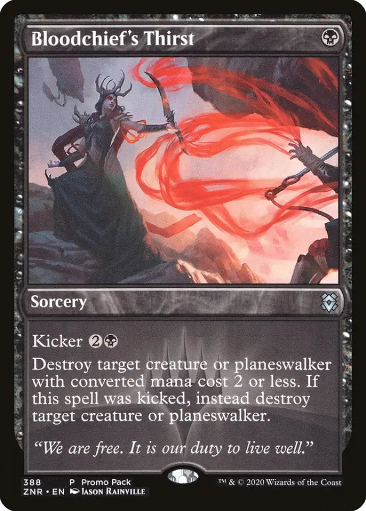 Bloodchief’s Thirst (Promo Pack) [Zendikar Rising Promos] - MTG Single